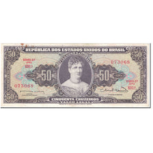 Banknote, Brazil, 50 Cruzeiros, 1963, Undated (1963), KM:179, EF(40-45)