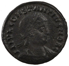 Constantius II, Nummus, Thessalonica, EF(40-45), Copper, Cohen #104, 2.00