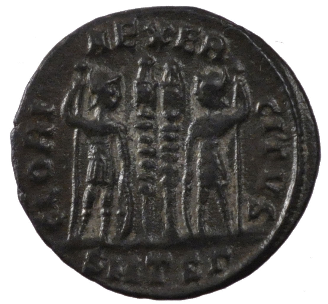 Constantius II, Nummus, Thessalonica, EF(40-45), Copper, Cohen #104, 2.00