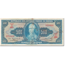 Billet, Brésil, 500 Cruzeiros, 1962, Undated (1962), KM:172b, TB