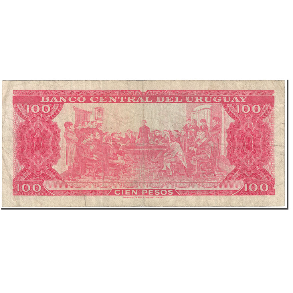 Billet, Uruguay, 100 Pesos, 1967, Undated (1967), KM:47a, TTB
