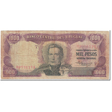 Banknote, Uruguay, 1000 Pesos, 1967, Undated (1967), KM:49a, VG(8-10)