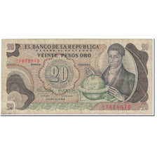 Billete, 20 Pesos Oro, 1966, Colombia, 1966-10-12, KM:409A, BC