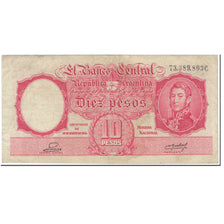 Banknote, Argentina, 10 Pesos, 1942-1954, Undated (1942-54), KM:265b, VF(20-25)