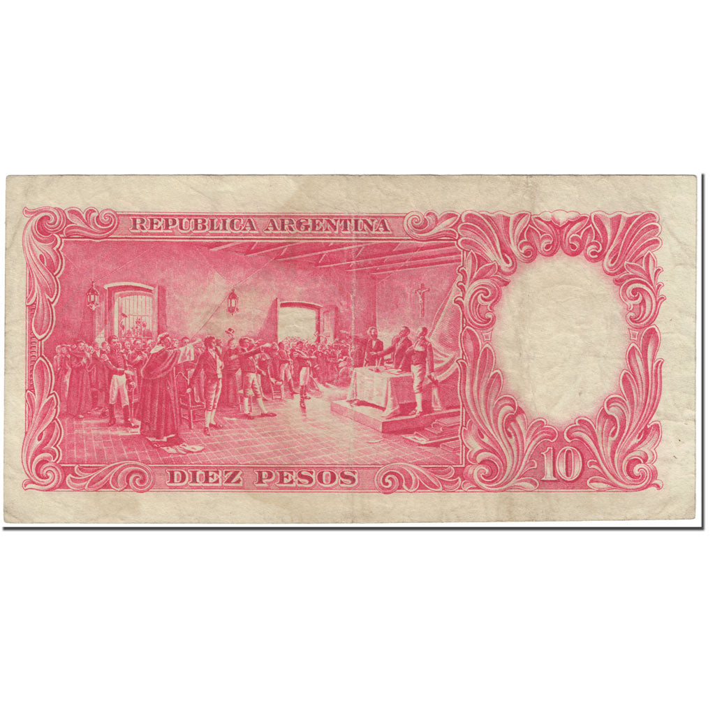 Banknote, Argentina, 10 Pesos, 1942-1954, Undated (1942-54), KM:265b, VF(20-25)