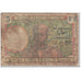 Banknote, French Equatorial Africa, 5 Francs, 1941, Undated (1941), KM:6a