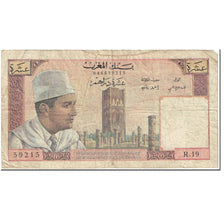 Banknote, Morocco, 10 Dirhams, 1963, Undated (1963), KM:54b, VG(8-10)