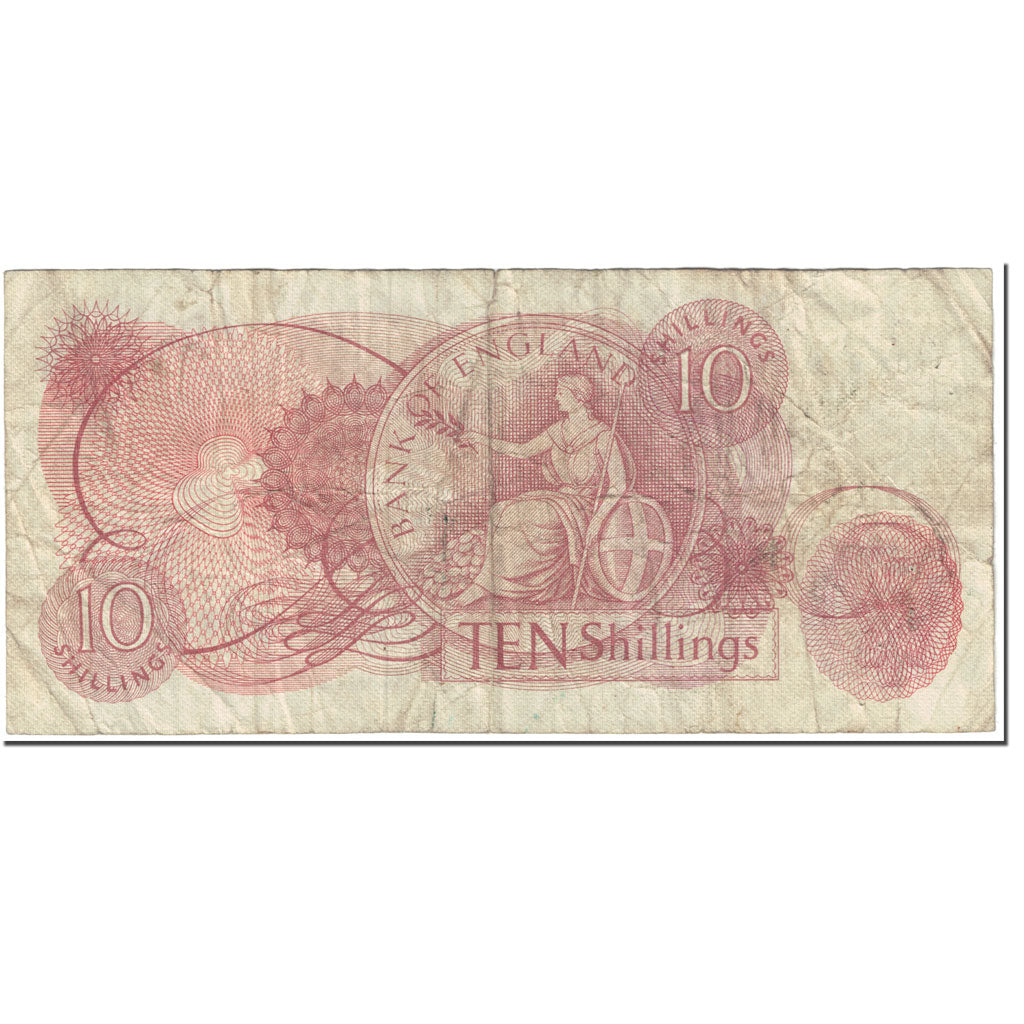 Banknote, Great Britain, 10 Shillings, 1966-1970, Undated (1966-70), KM:373c