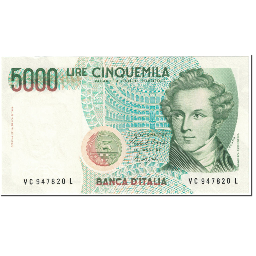 Banconote, Italia, 5000 Lire, 1985, 1985-01-04, KM:111b, FDS