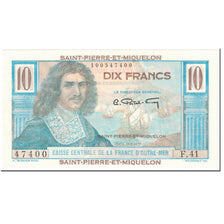 São Pedro e Miquelão, 10 Francs, 1950-1960, Undated (1950-1960), UNC(65-70)