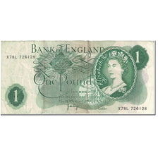Banknote, Great Britain, 1 Pound, 1970-77, Undated (1970-77), KM:374g, VF(20-25)