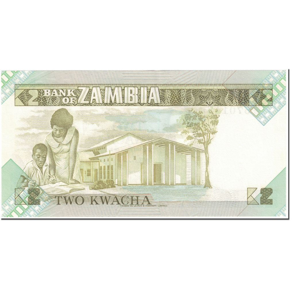 Banknote, Zambia, 2 Kwacha, 1980-88, Undated (1980-88), KM:24c, UNC(65-70)