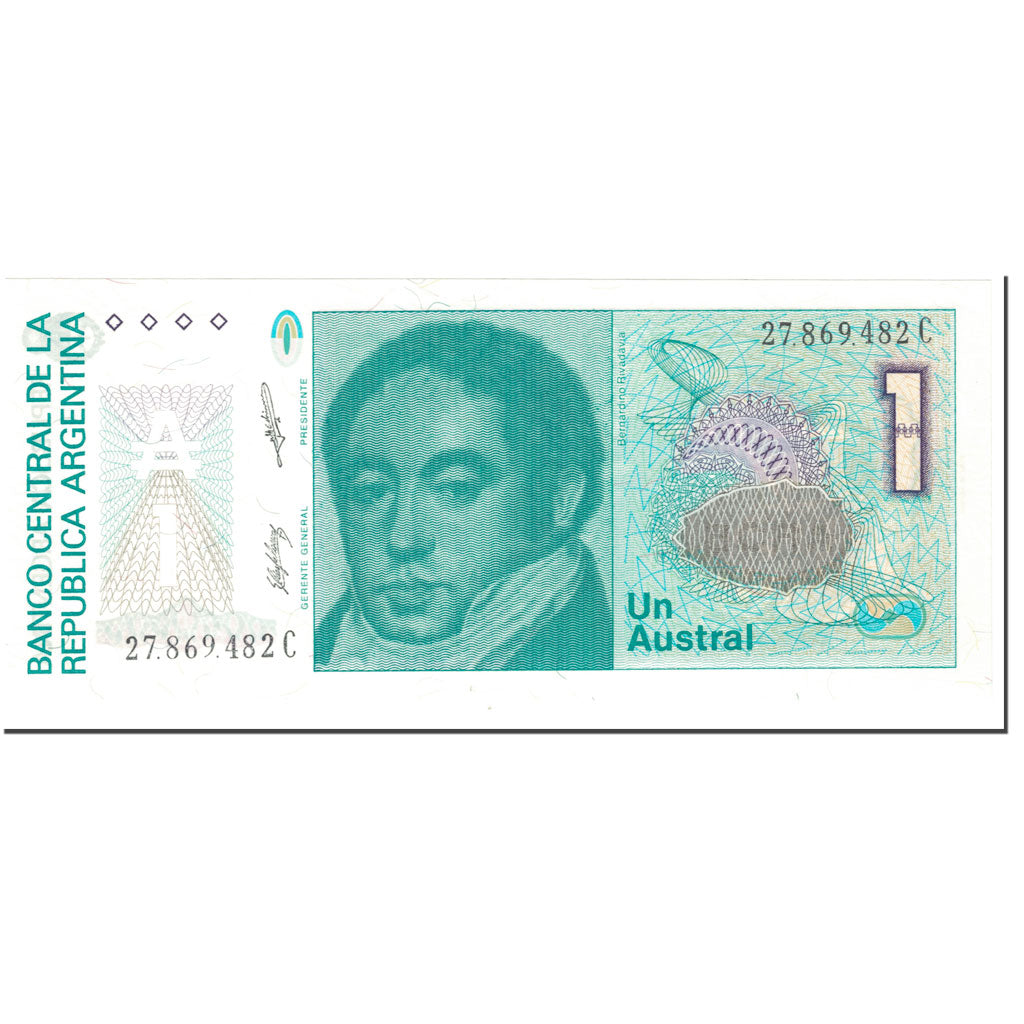 Billet, Argentine, 1 Austral, 1985-89, Undated (1985-89), KM:323b, NEUF