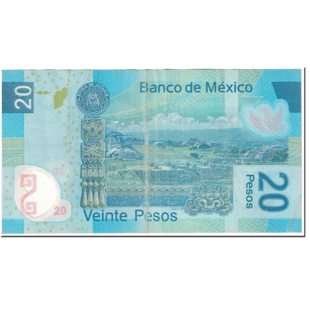 Billete, 20 Pesos, 2016, México, 2016-07-12, KM:122e, MBC