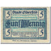 Banconote, Germania, Elberfeld, 5 Pfennig, graphique, 1920, 1920-03-10, BB