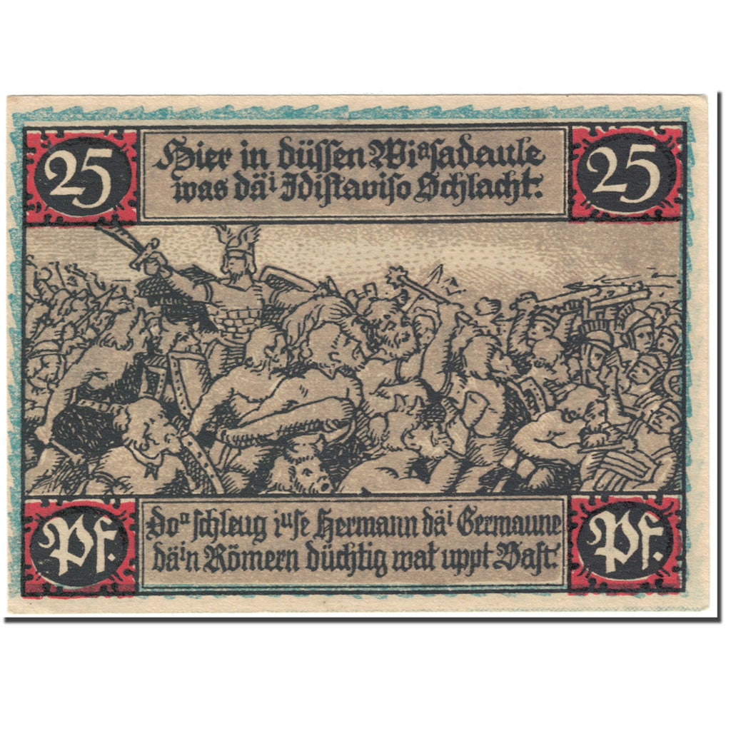 Banknote, Germany, Eisbergen, 25 Pfennig, personnage, 1921, Undated (1921)