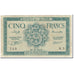 Banknote, Algeria, 5 Francs, 1942, 1942-11-16, KM:91, VF(20-25)
