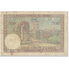 Banknote, Morocco, 500 Francs, 1949, 1949-07-18, KM:46, VF(20-25)
