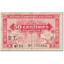 Banknote, Algeria, 50 Centimes, 1944, Undated (1944), KM:100, VF(20-25)