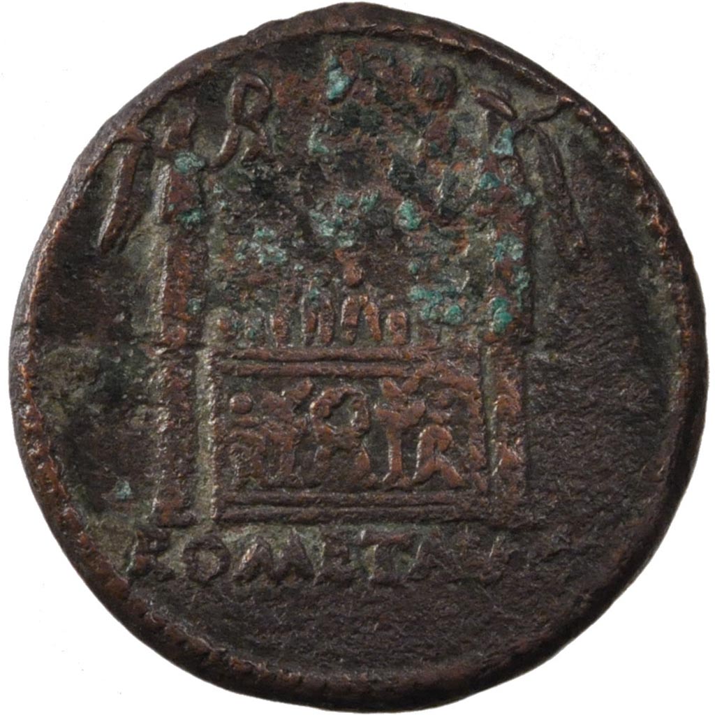 Tiberius, As, Lyons, AU(50-53), Copper, Cohen #38, 10.80