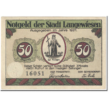 Banknote, Germany, Langewiesen, 50 Pfennig, Eglise, 1921, Undated (1921)