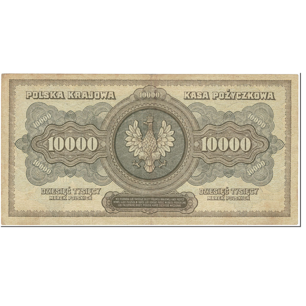 Banknote, Poland, 10,000 Marek, 1922, 1922-03-11, KM:32, EF(40-45)