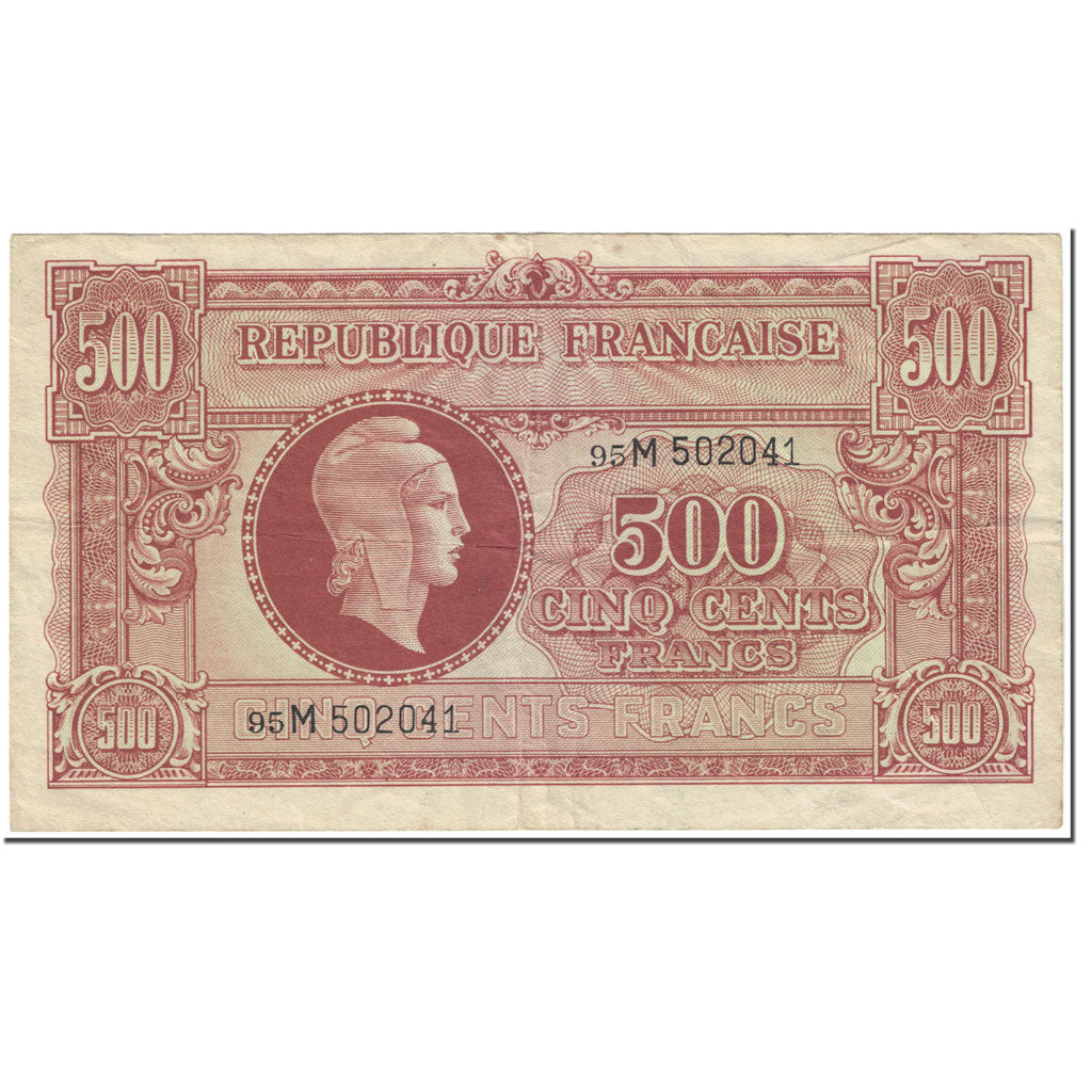 Frankrijk, 500 Francs, Marianne, 1944, Undated (1944), TTB, Fayette:VF11.2