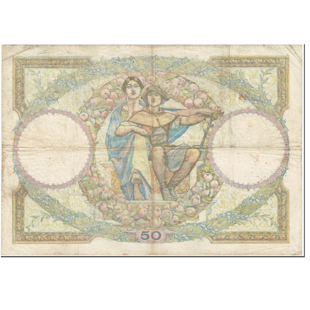 France, 50 Francs, Luc Olivier Merson, 1933, 1933-01-26, VF(20-25)