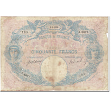 Francia, 50 Francs, Bleu et Rose, 1918, 1918-05-03, B, Fayette:14.31, KM:64e