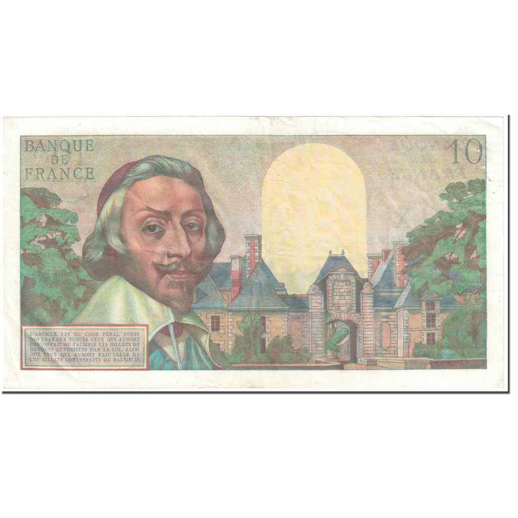 France, 10 Nouveaux Francs, Richelieu, 1959, 1959-03-05, EF(40-45)