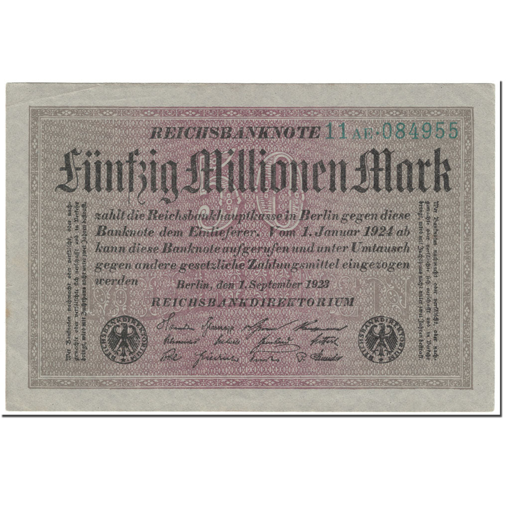 Banknote, Germany, 50 Millionen Mark, 1923, 1923-09-01, KM:109a, UNC(63)