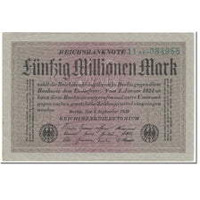 Banknote, Germany, 50 Millionen Mark, 1923, 1923-09-01, KM:109a, UNC(63)