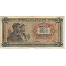 Banconote, Grecia, 10,000 Drachmai, 1942, 1942-12-29, KM:120b, MB