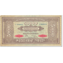 Banknote, Poland, 50,000 Marek, 1922, 1922-10-10, KM:33, AU(55-58)