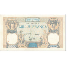 France, 1000 Francs, Cérès et Mercure, 1940, 1940-03-21, VF(20-25)