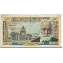 França, 5 Nouveaux Francs, Victor Hugo, 1964, 1964-05-06, VF(20-25)