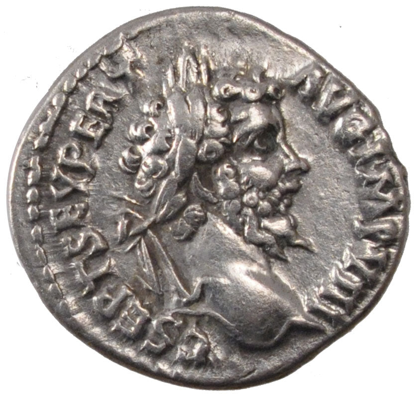 Septimius Severus, Denarius, AU(55-58), Silver, Cohen #592, 3.40