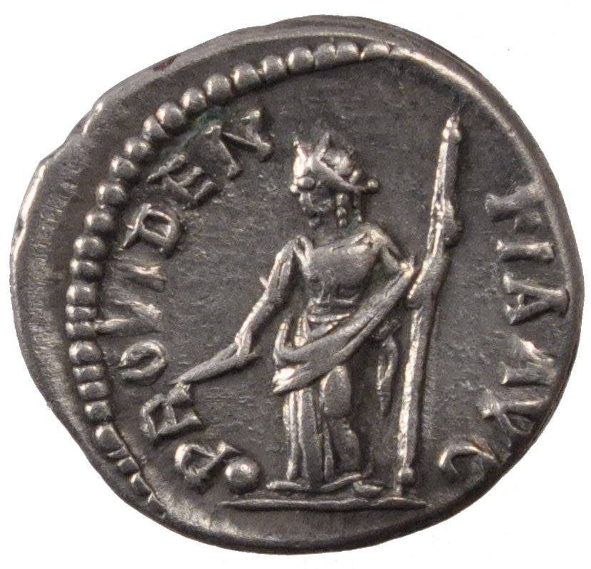 Septimius Severus, Denarius, AU(55-58), Silver, Cohen #592, 3.40