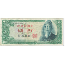 Billete, 100 Won, 1965, Corea del Sur, Undated (1965), KM:38a, MBC