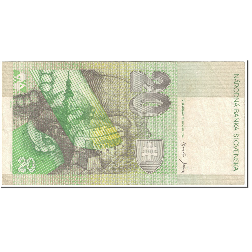 Banknote, Slovakia, 20 Korun, 2001, 2001.08.31, KM:20e, EF(40-45)