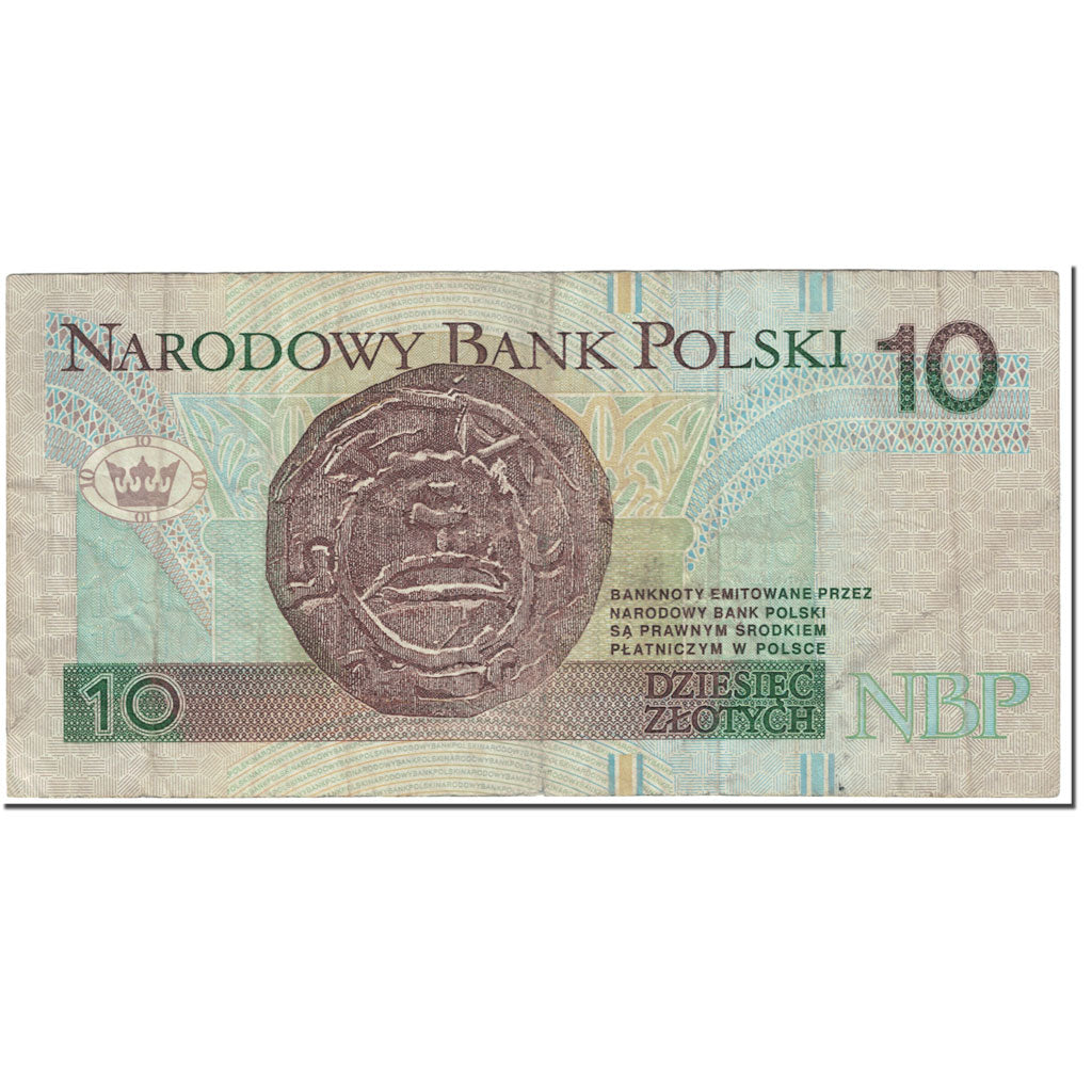 Geldschein, Polen, 10 Zlotych, 1995, Old Date (25.3.1994), KM:173a, SS