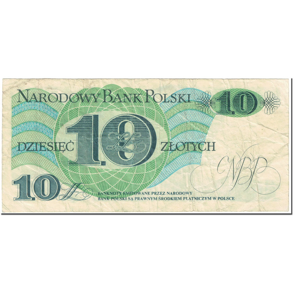 Banknote, Poland, 10 Zlotych, 1982, 1982-06-01, KM:148a, VF(20-25)