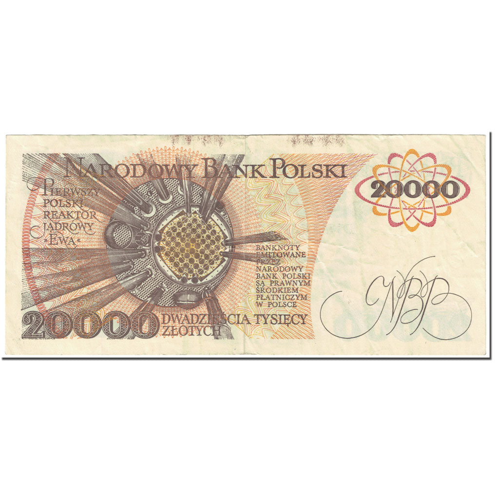 Banknote, Poland, 20,000 Zlotych, 1989, 1989-02-01, KM:152a, EF(40-45)
