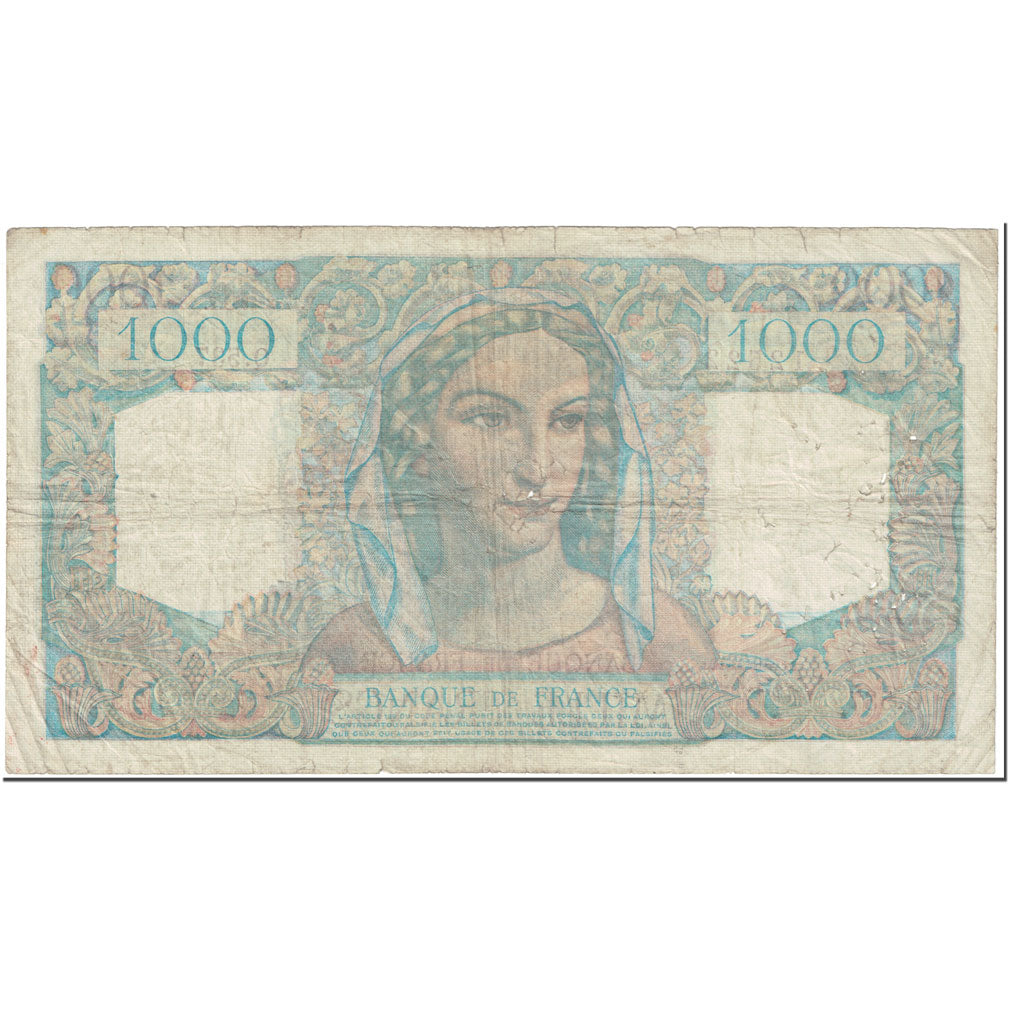 France, 1000 Francs, 1949, 1949-02-17, F(12-15), Fayette:41.31, KM:130b