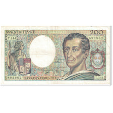 France, 200 Francs, Montesquieu, 1992, Undated (1992), EF(40-45)