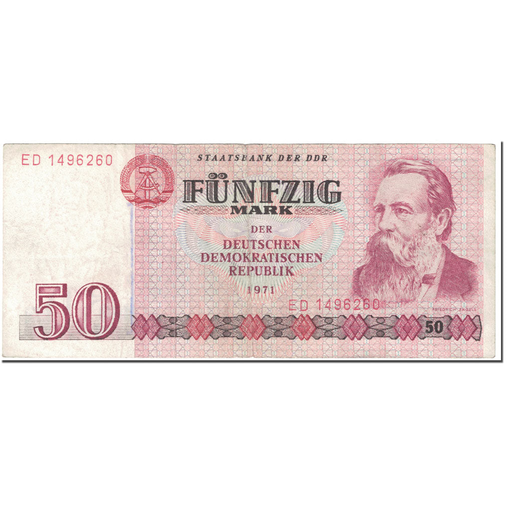 Banknote, Germany - Democratic Republic, 50 Mark, 1971, Undated (1971), KM:30a