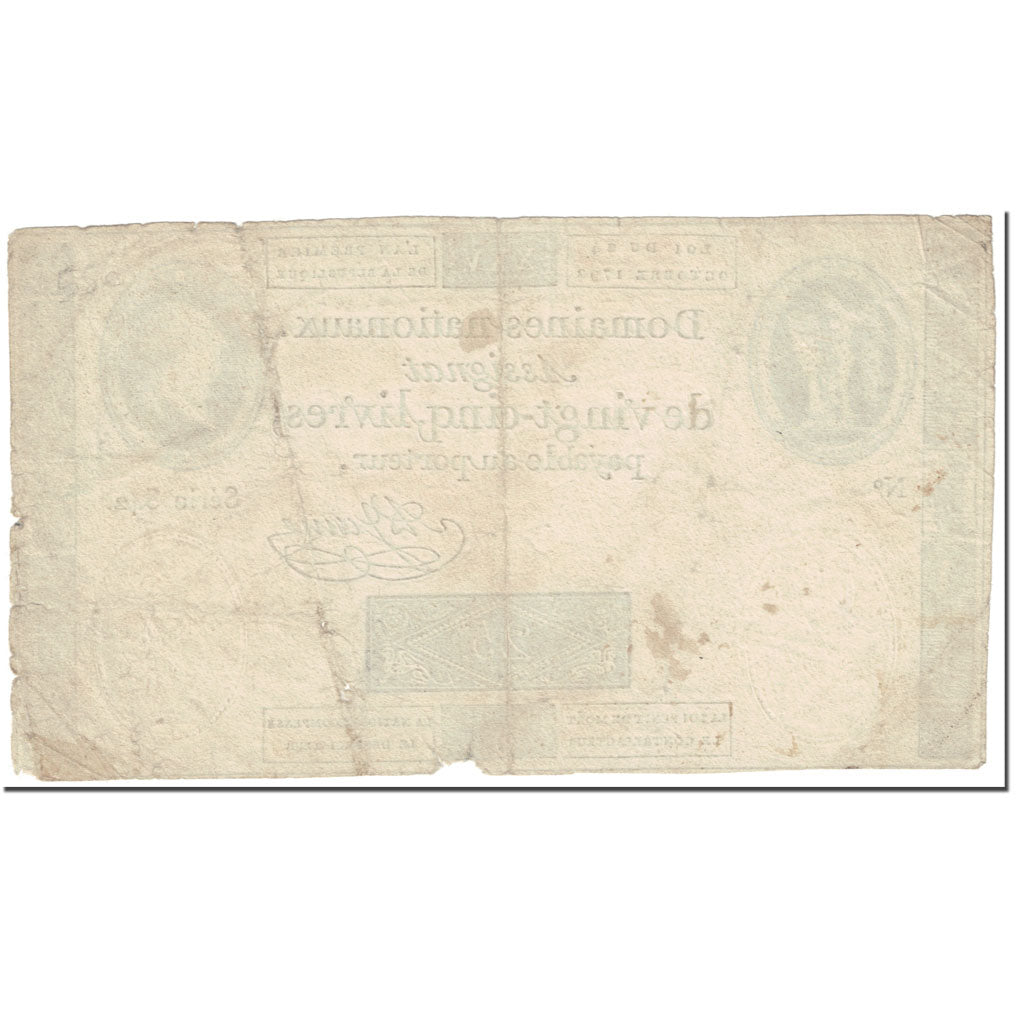 France, 25 Livres, 1792, A.Jame, 1792-10-24, TB, KM:A67, Lafaurie:162
