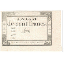 França, 100 Francs, 1795, Farcy, 18 Nivose An III (7.1.1795)., AU(55-58)