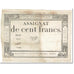 França, 100 Francs, 1795, Oge, 18 Nivose An III (7.1.1795)., VF(20-25), KM:A78