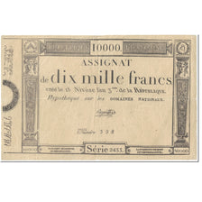 França, 10,000 Francs, 1795, Deperthe, 18 nivôse de l'an 3 - (7 janvier
